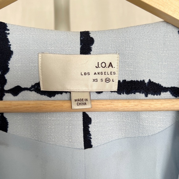 J.O.A. Blue and Navy Mid-Length loose jacket - Picture 5 of 7